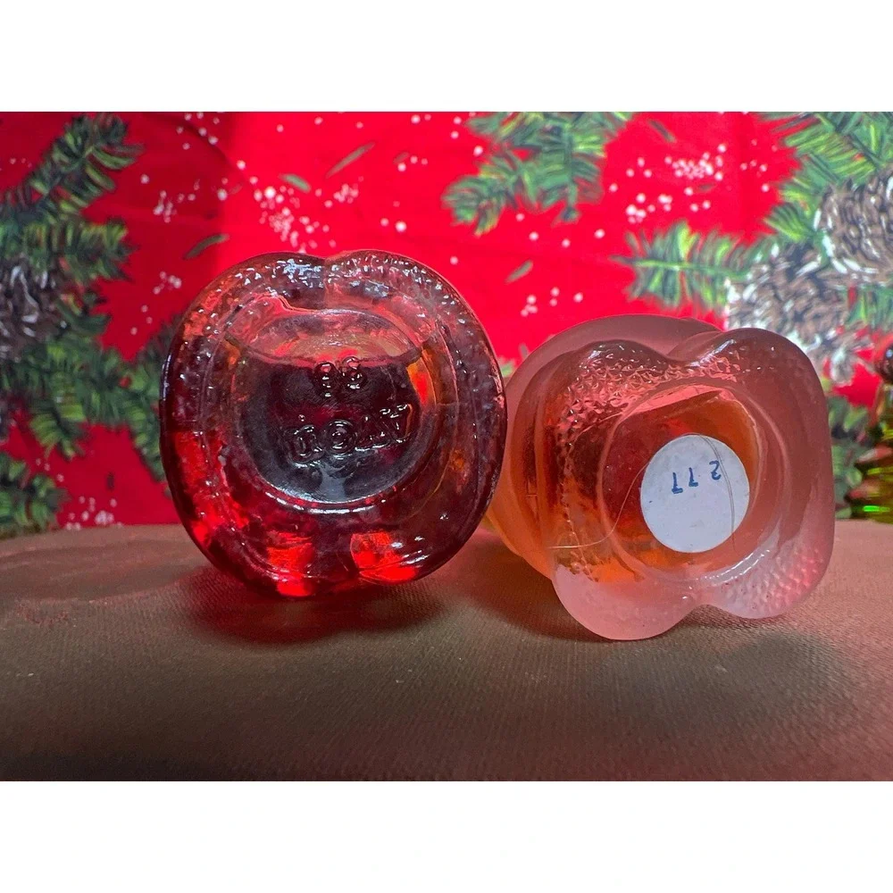 Vintage Avon Jolly Santa & Caroler Cologne Song of Christmas Bottles